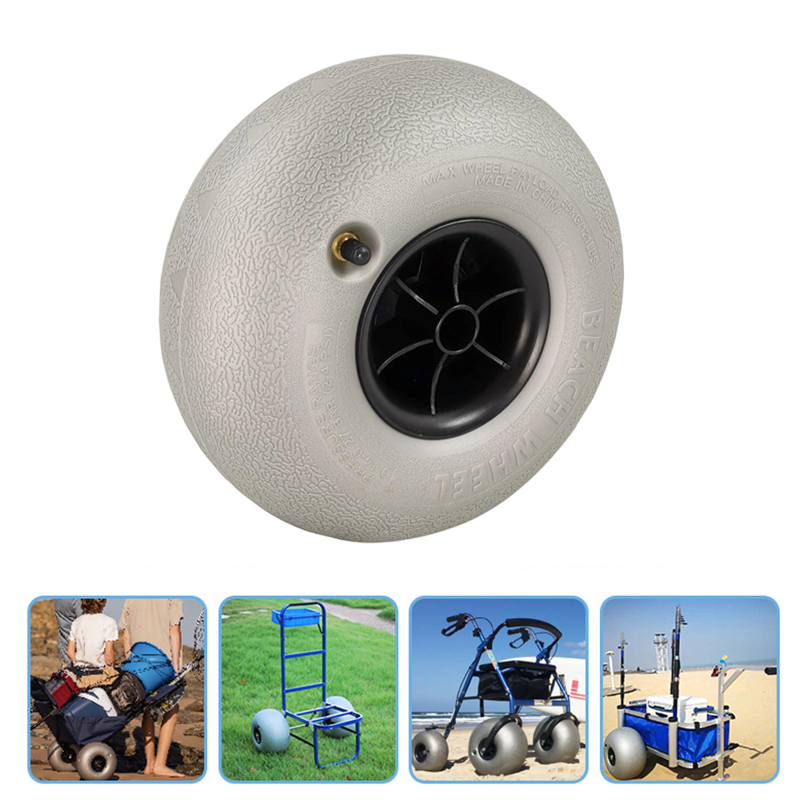 Fishing Kayak Cart - 10In Balloon Wheels Professional Accessories for