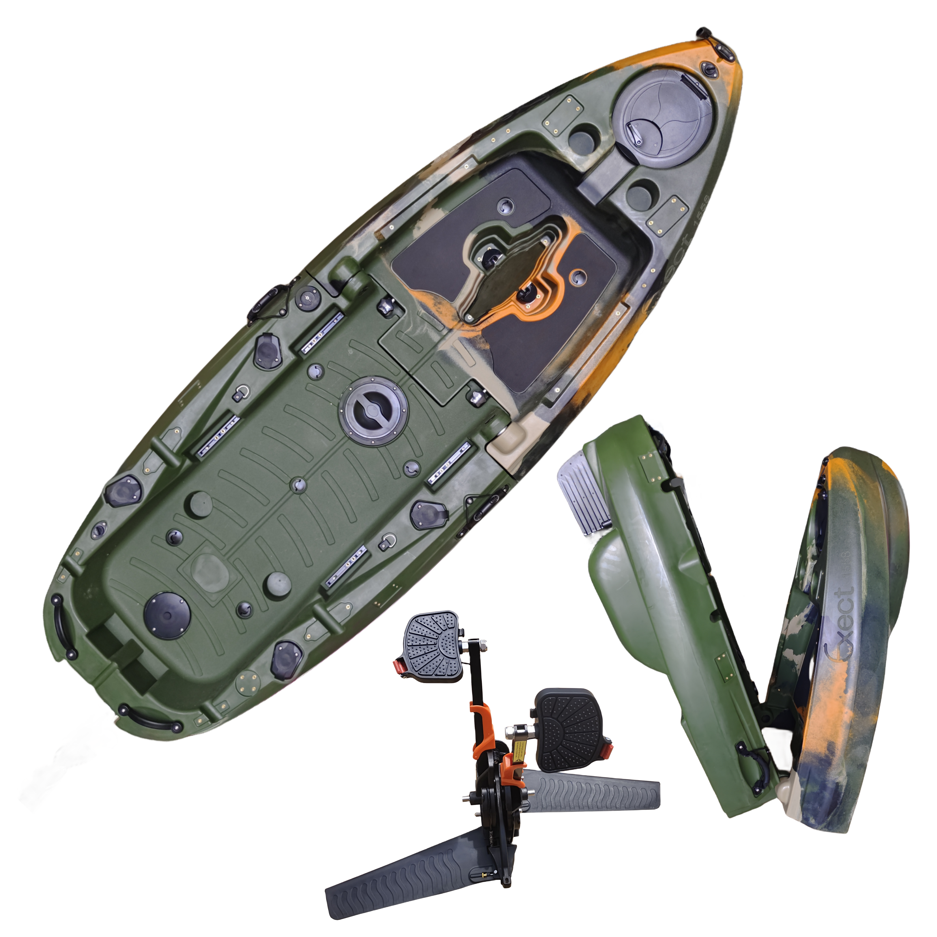 Fishing Kayak Seat - Plastic Kayak Pedal Kayak Fishing Boat