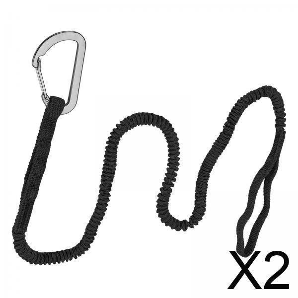 Fishing Kayak Paddle Leash - Stretchable Nylon Paddle Leash Boat Rope