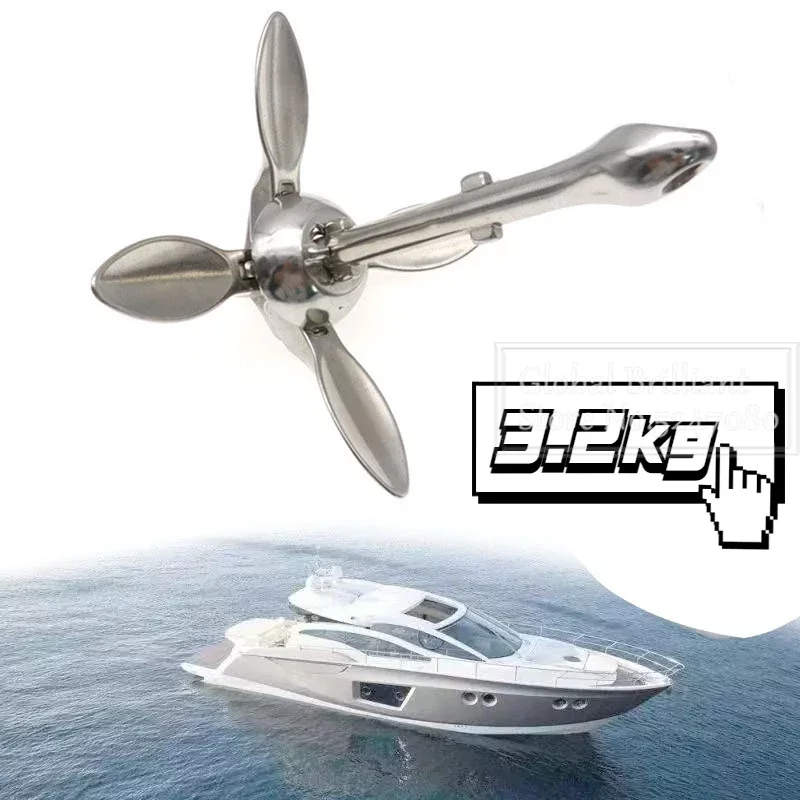 3.2KG/4KG Boat Stainless Steel - Fishing Kayak Anchor incelemesi ve fiyatı