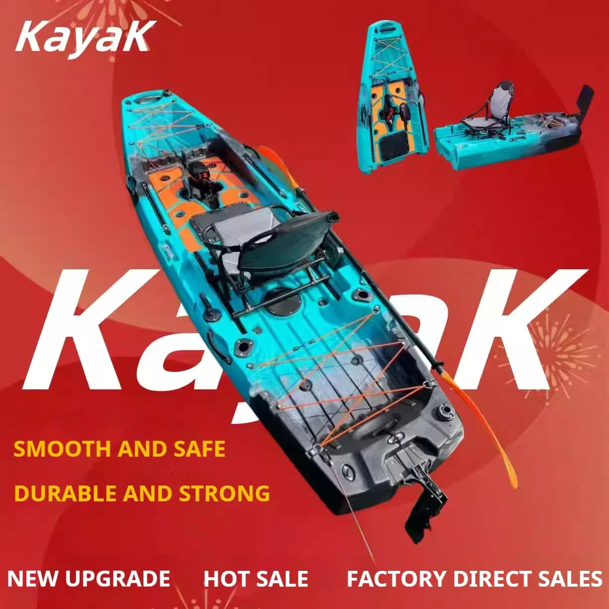 LLDPE Modular Kayak Canoe w/Pe - Fishing Kayak Pedal Drive incelemesi ve fiyatı