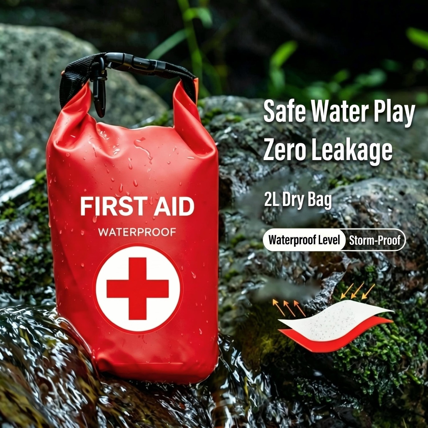 2L Waterproof First Aid Bag Ro - Fishing Kayak Storage Bag incelemesi ve fiyatı
