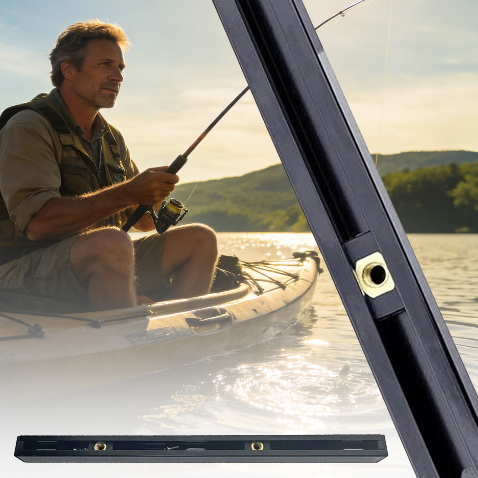 ABS Side Mount Kayak Slide Tra - Fishing Kayak Storage Bag incelemesi ve fiyatı