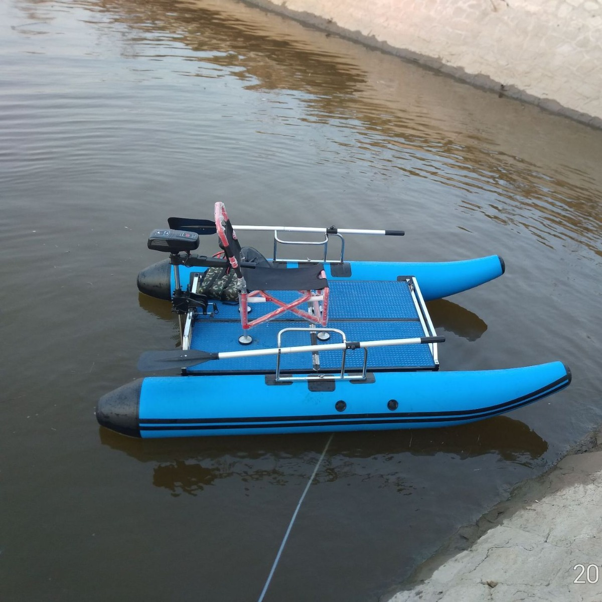 Catamaran Luya boat/raft fishi - Fishing Kayak Pedal Drive incelemesi ve fiyatı