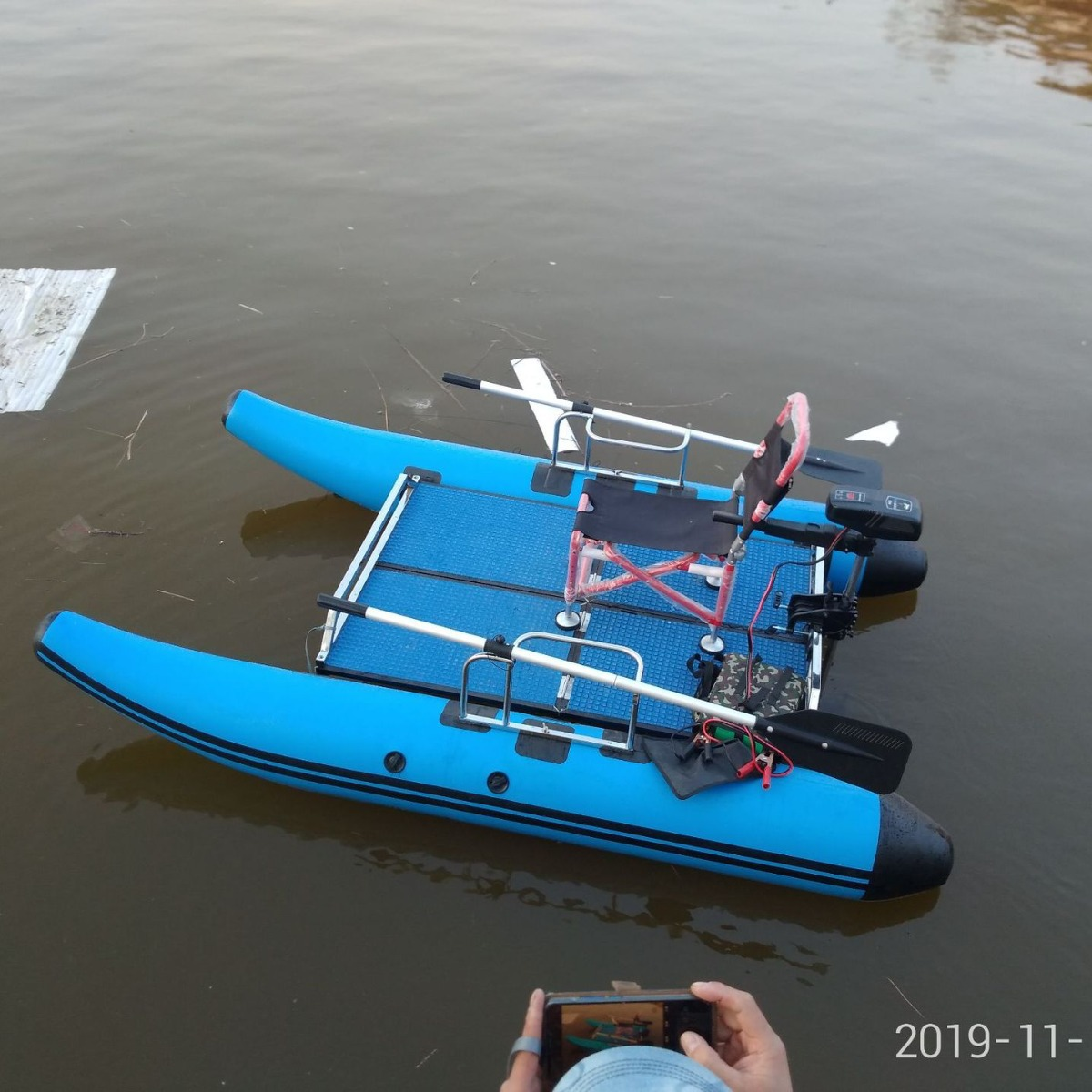 Catamaran Luya boat/raft fishi - Fishing Kayak Pedal Drive incelemesi ve fiyatı