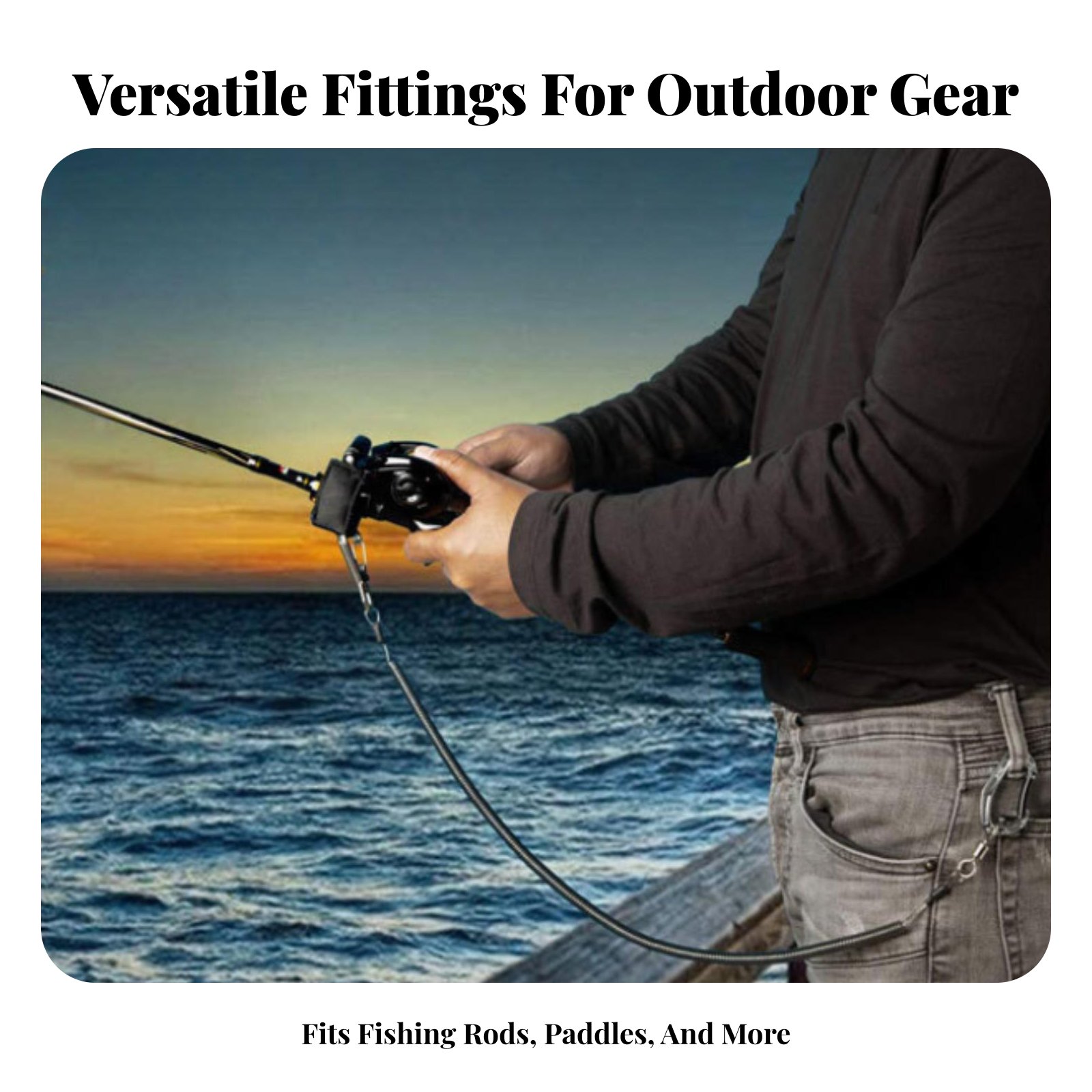 Retractable Rod Leash Adjustab - Fishing Kayak Paddle Leash incelemesi ve fiyatı