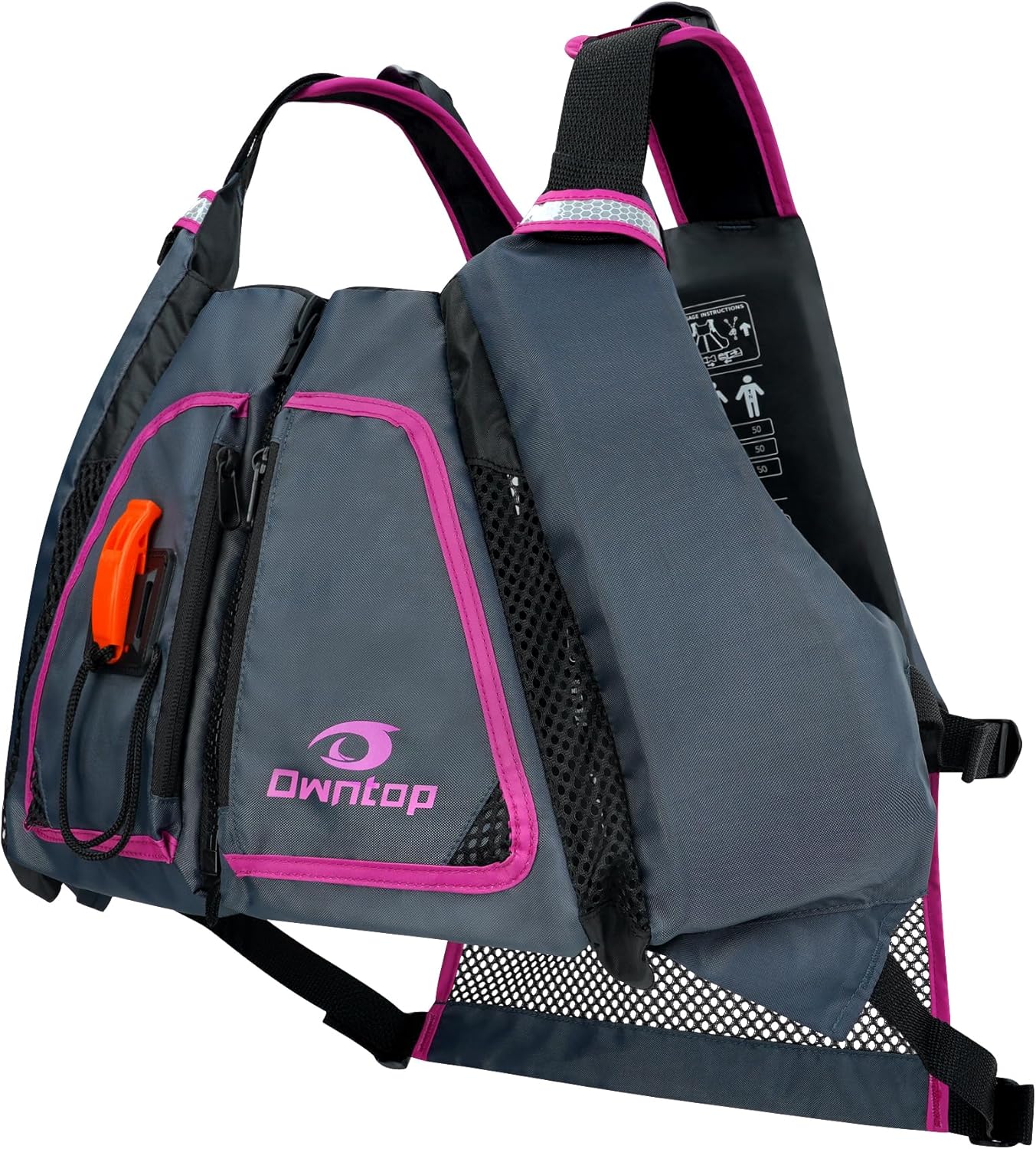 Adult Swim Vest with High Mesh - Fishing Kayak Paddle incelemesi ve fiyatı