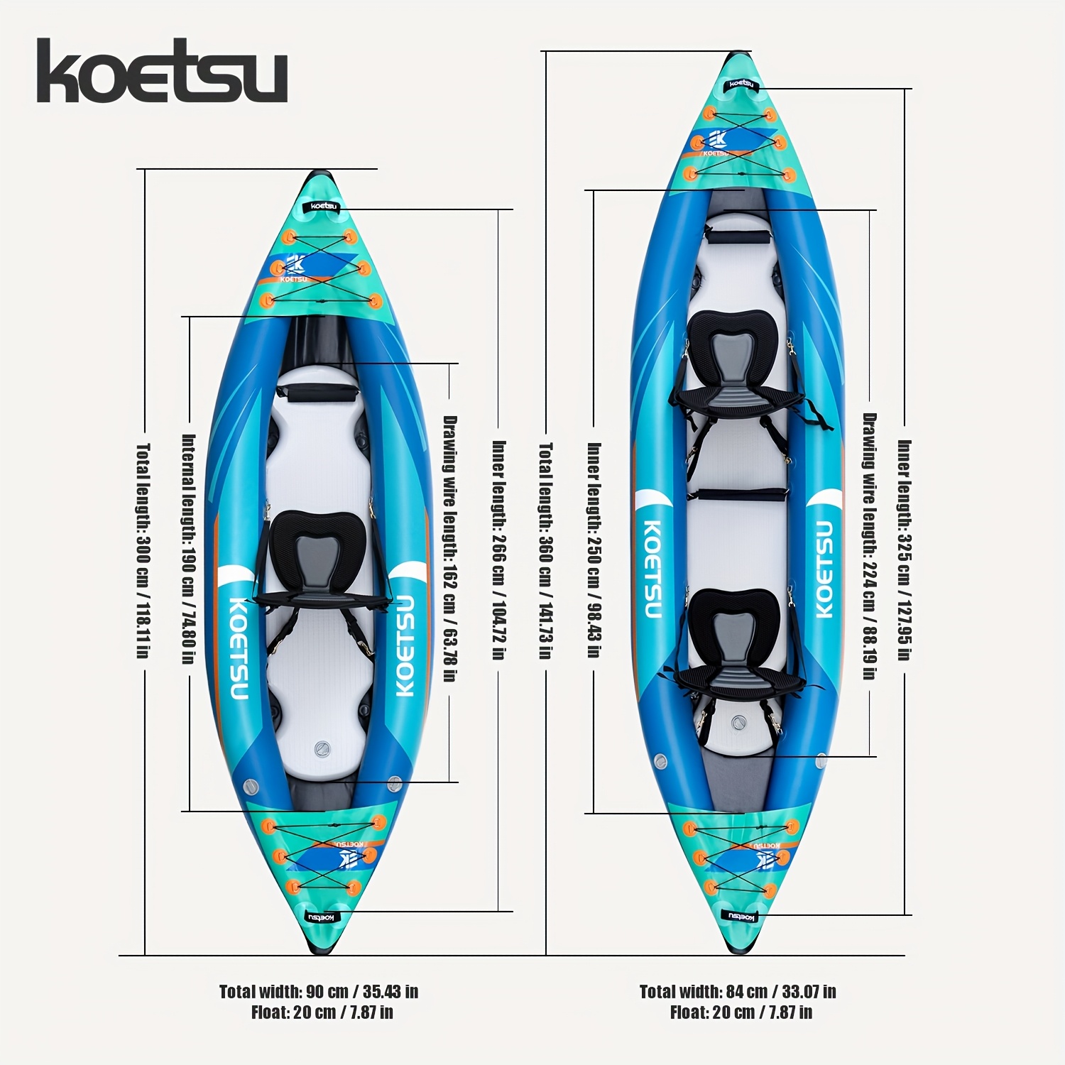 KOETSU P03 brushed inflatable  - Fishing Kayak Inflatable incelemesi ve fiyatı